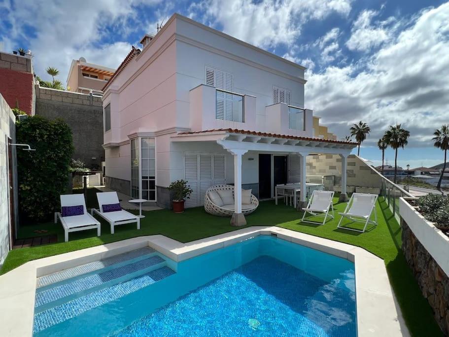 Villa Privada Con Piscina Tenerife Sur Aljaba 5 Chayofa Luaran gambar